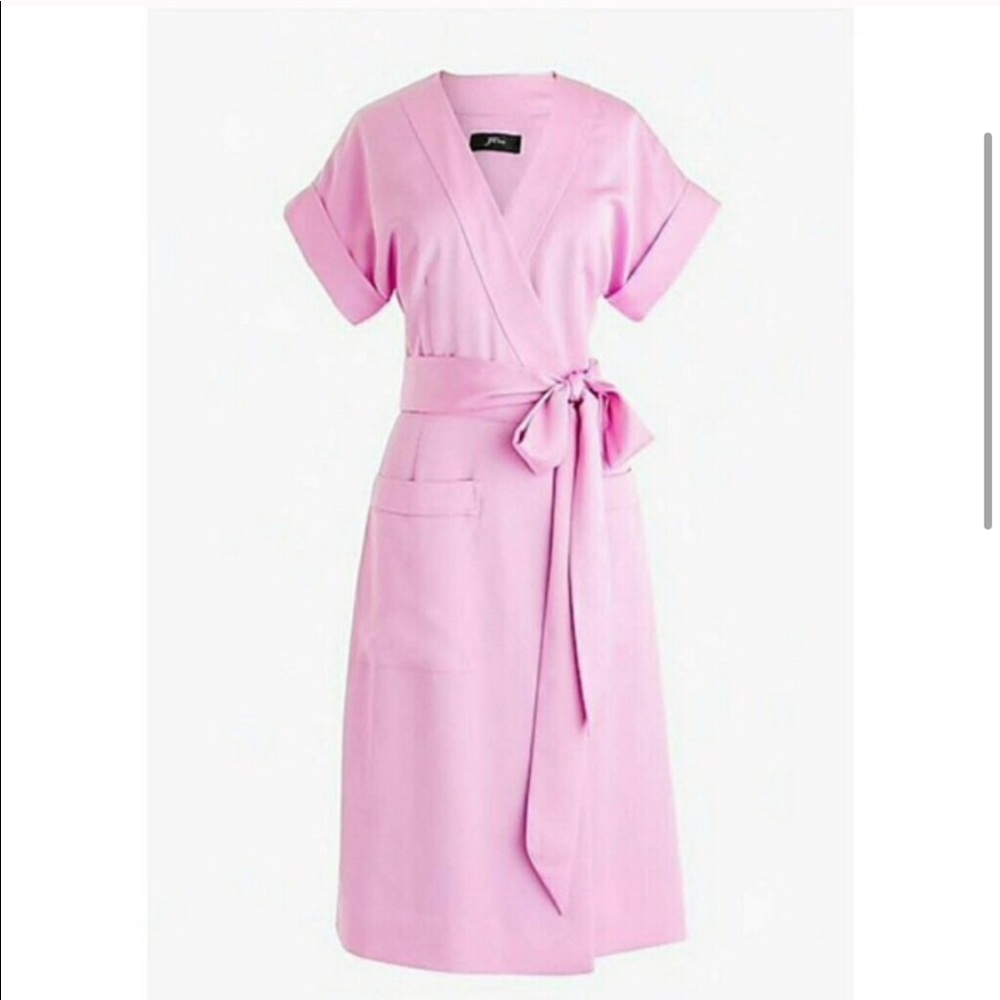 J crew short sleeves wrap dress Sz Small
